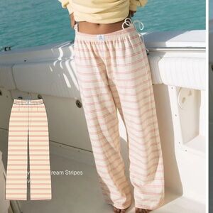 Parke Cotton Boxer Pant (Yellow/Pink Stripe)